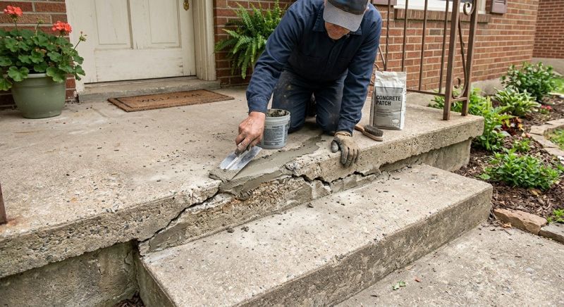 Porch Crack Repair in Miami Dade County, FL