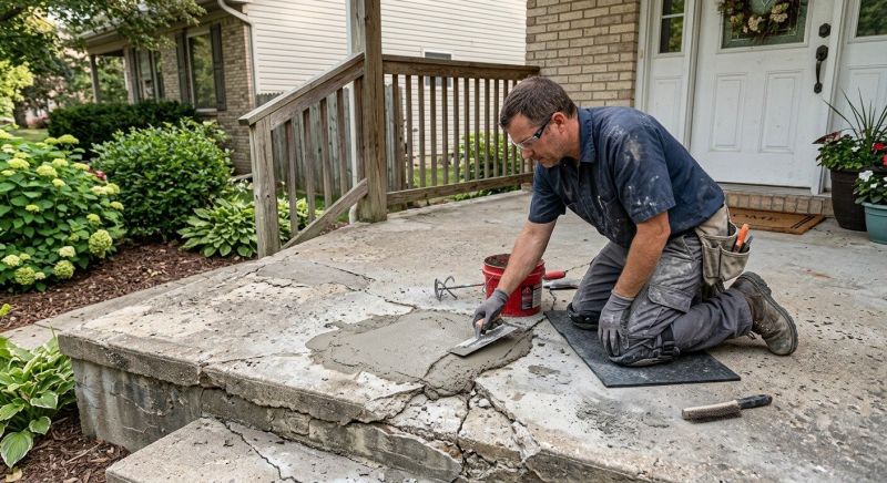 Porch Crack Repair in Miami Dade County, FL